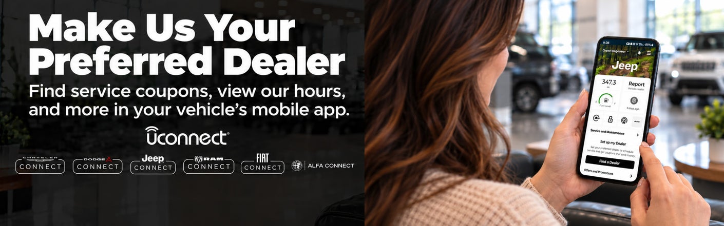 uconnect® make us your preferred dealer | Hutch Chrysler Dodge Jeep Ram in Paintsville KY