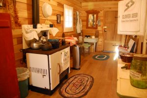 APs Homeplace Cabin-Wide View of Kitchen